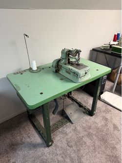 Reece S2-BH Industrial Buttonhole Machine - Made in USA - Full Setup