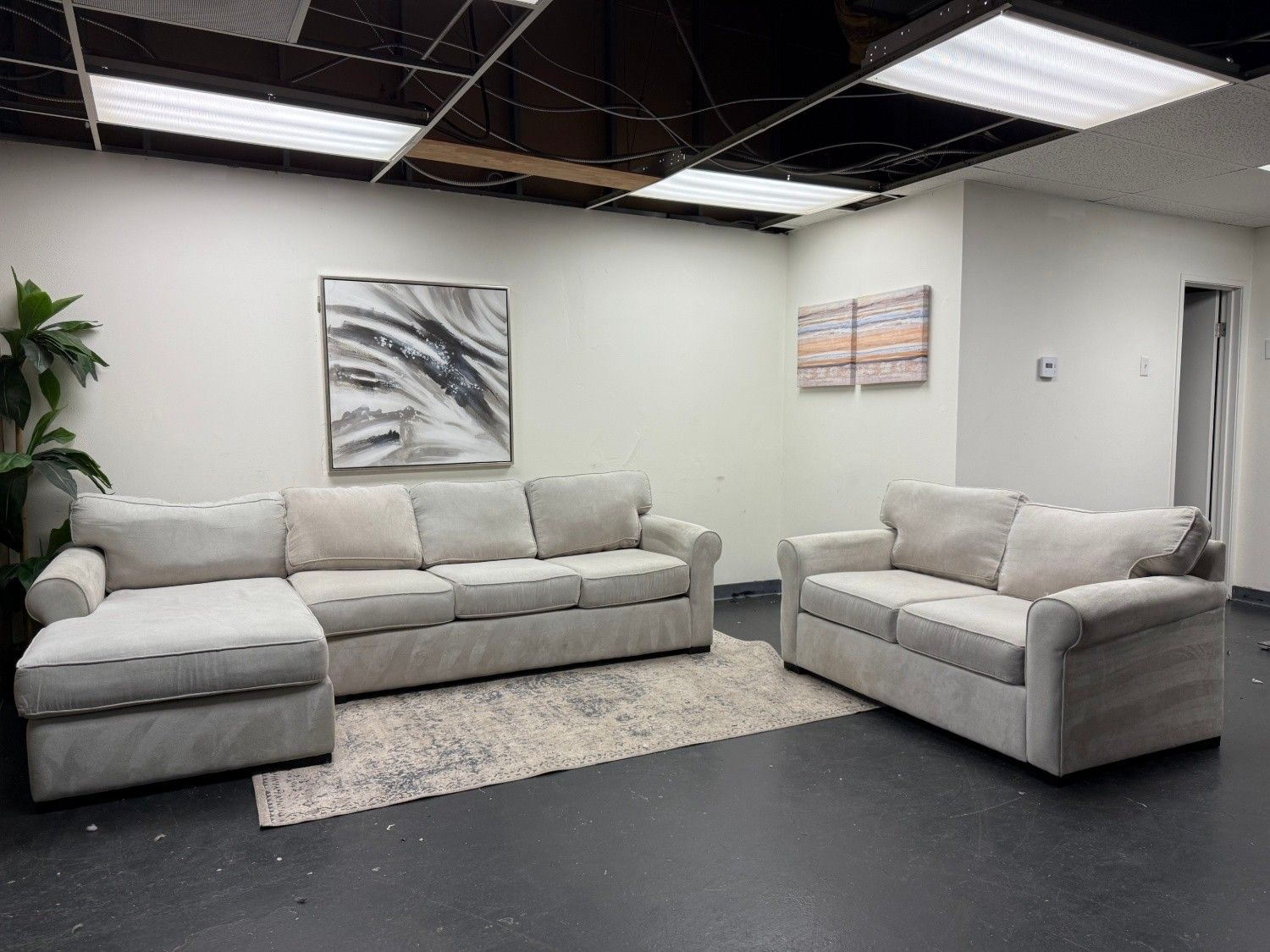 Johnathan Louis Sectional Sofa with Loveseat Set - Delivery Available!