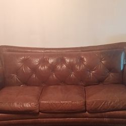 Beautiful Brown Leather Couch!!! 