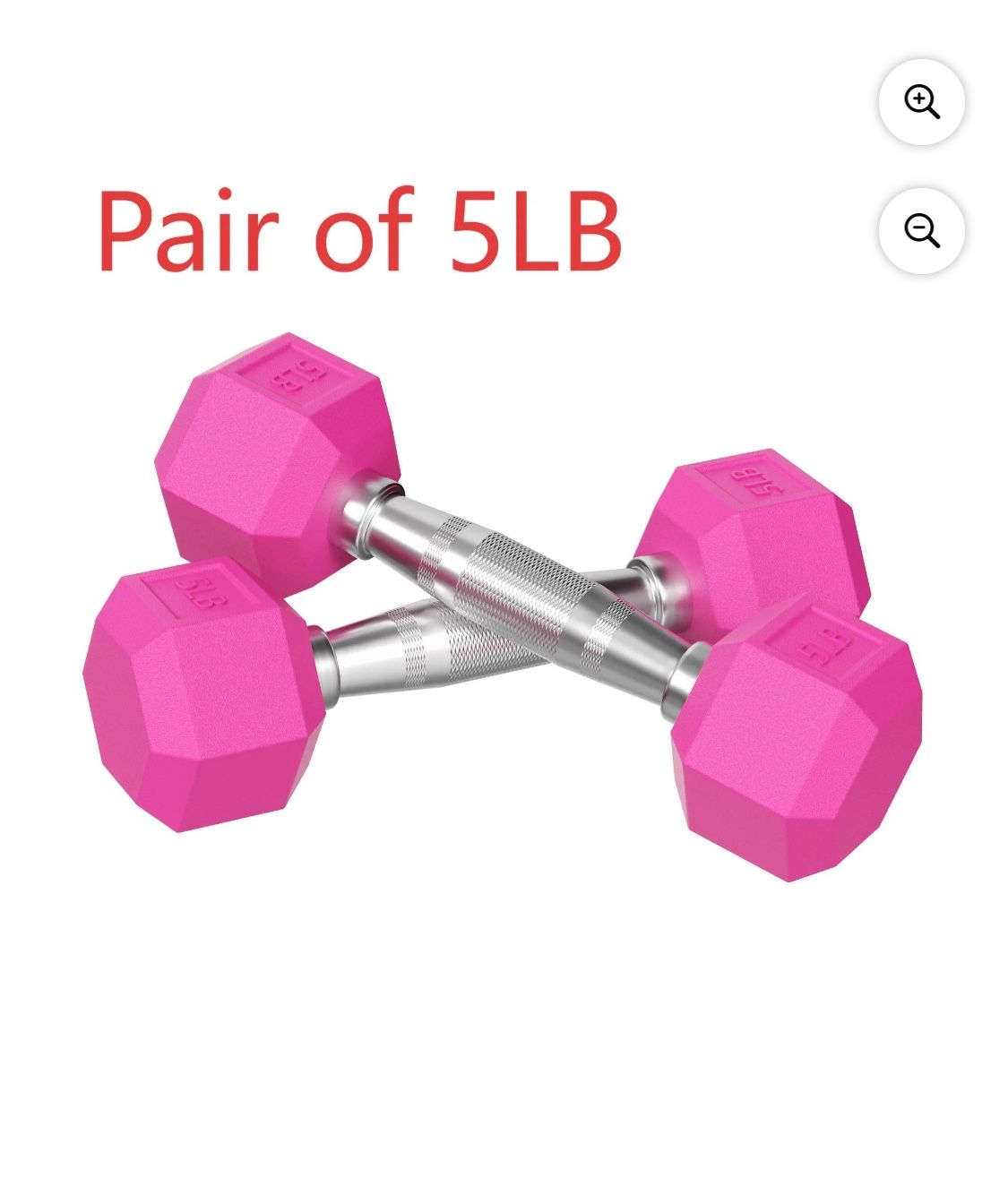 5lb Pink Dumb Bells