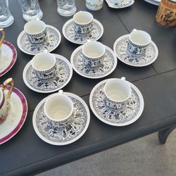 Vintage Greek Set. Seven Sets Of Two.
