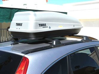  Thule Sidekick Rooftop Cargo Box, Black : Automotive