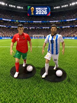 2026 World Cup Lionel Messi Cristiano Ronaldo Figures 8”