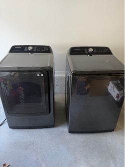 Samsung 5.2 Cu. Ft. Top Load Washer & 7.4 Cu. Ft. Dryer