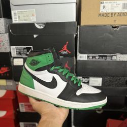 Jordan Lucky Green 1s size 11 VNDS 