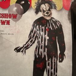Halloween Costume Adult Freakshow Clown