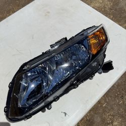 New Damaged Honda Civic Driver Headlight 12-15 