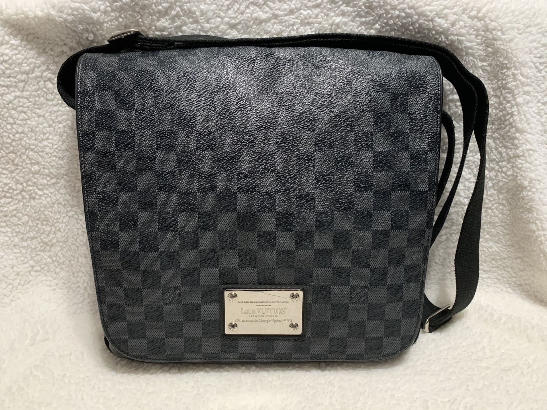 💼Louis Vuitton Brooklyn MM Damier Ebene Messenger Bag