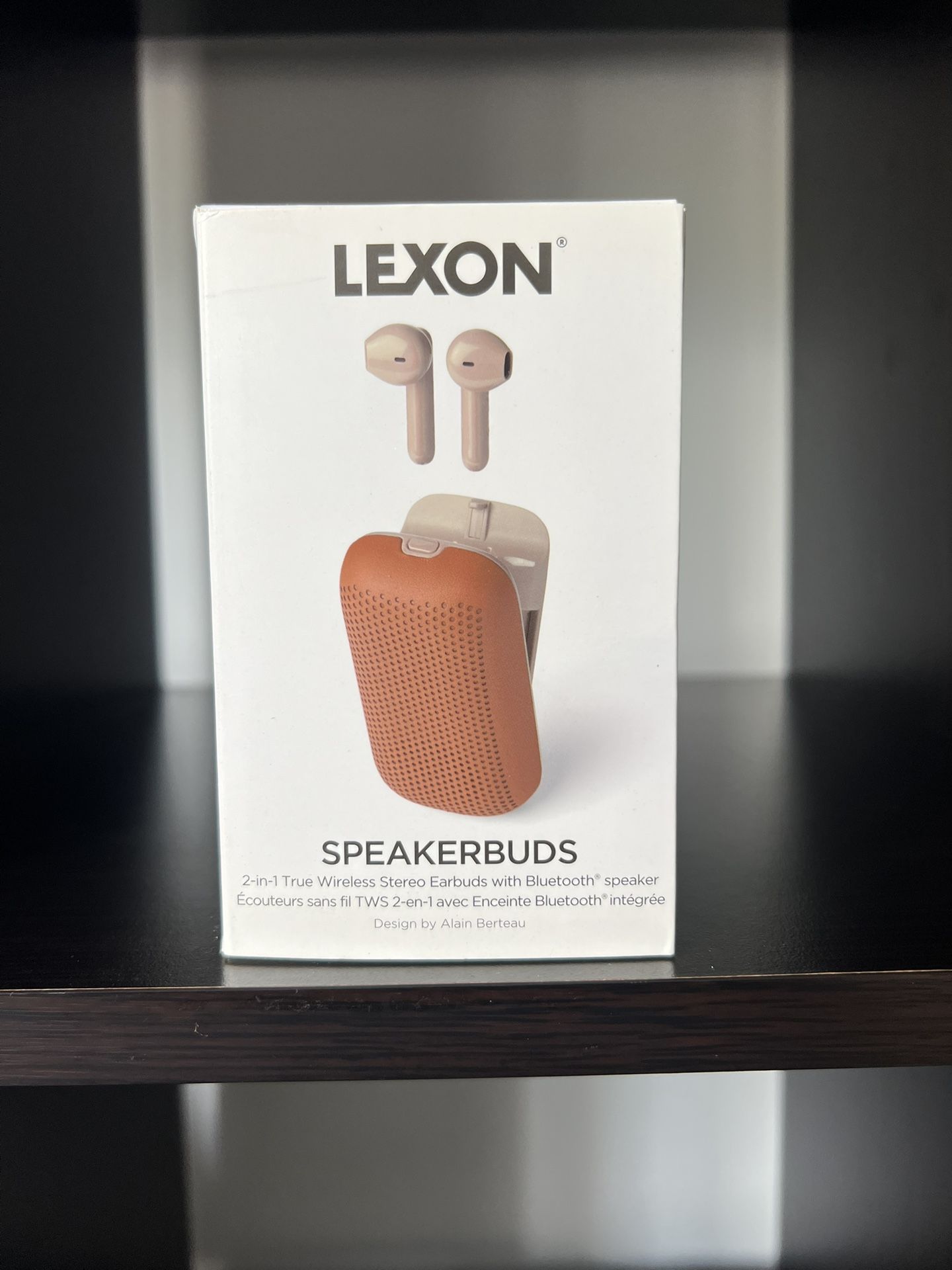 BRAND NEW! Lexon Speakerbuds 2-in-1 Device Portable Speaker and Earbuds. AirPods.