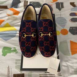 GUCCI Fria GG Wool espadrille Loafers Size 9 