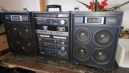 Boombox Vintage. Panasonic Stereo Double Casette Deck