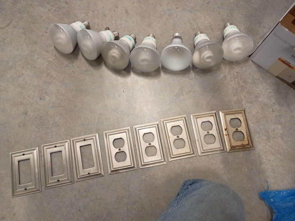 Flood Light Bulbs And Electrical Outlet Covers