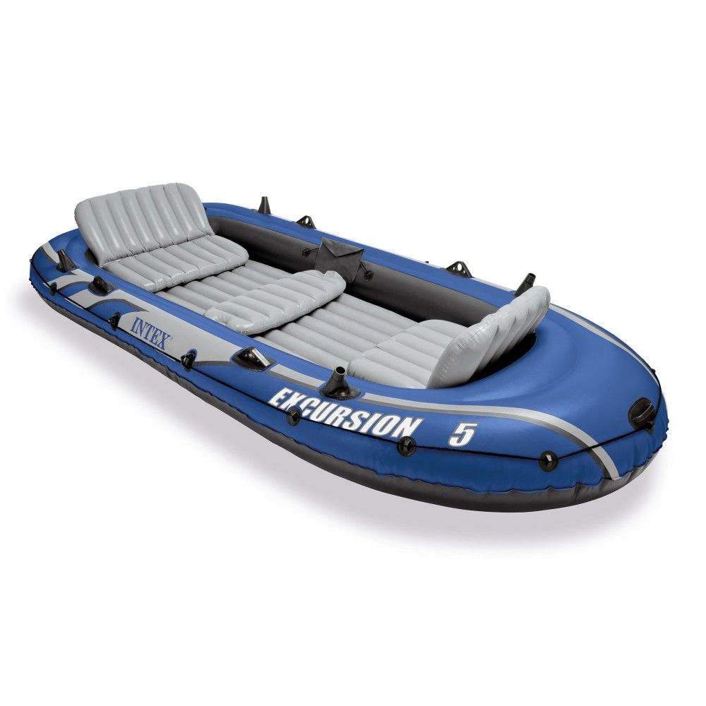 Inflatable Fishing Boat Set with 2 Oars