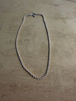 18” BRAND NEW 925 STERLING SILVER DIAMOND CUT ROPE CHAIN