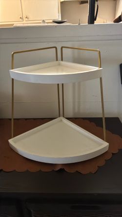 two tier shelf