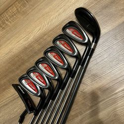 Cleveland Tour Action Gunmetal Black 3 Hybrid, 5-PW and Putter