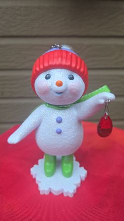 Glitter Snowman Christmas Tree Ornament
