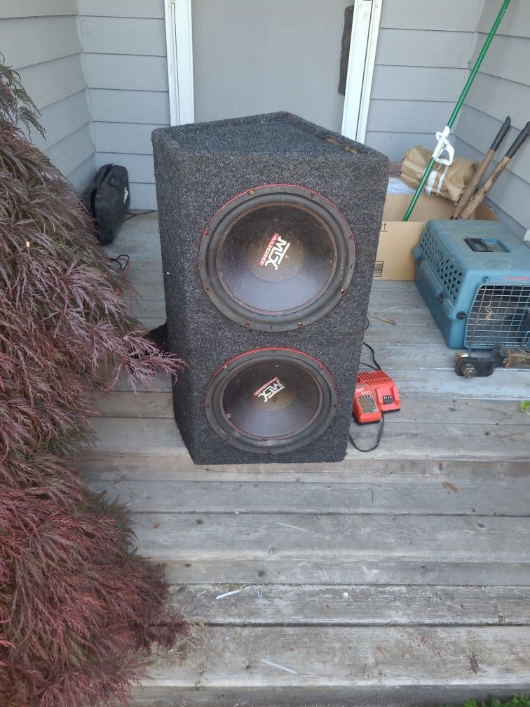 Mtx Audio Speakers And Box.
