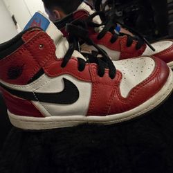 Kids Jordan 1 Origin Story Spiderman Size 9c