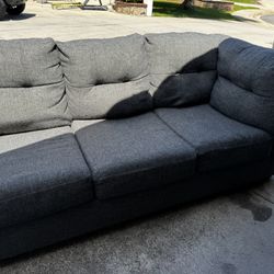 Gray Fabric Sleeper Sofa