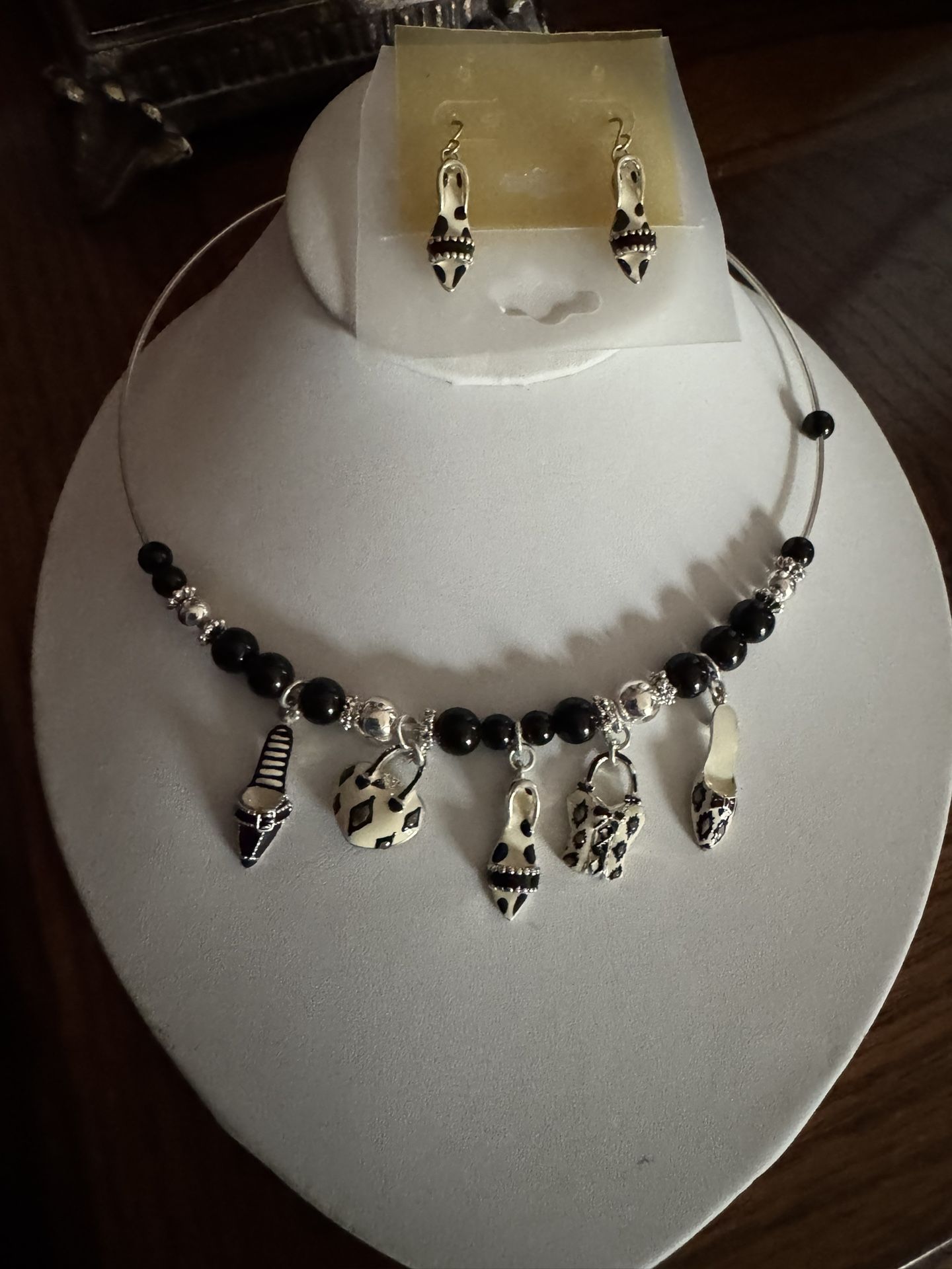 NEW Luxury Charm Choker with Matching Earrings