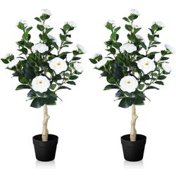 3FT Artificial Camellia Tree