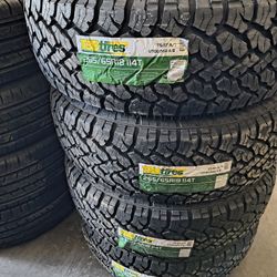 265/65/18 TBB All Terrain Tires Installed AND Balanced/ Instaladas Y Balanceadas 