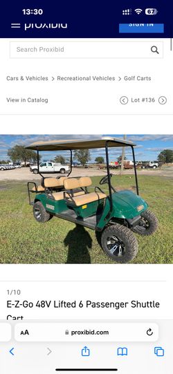 Ezgo Shuttle 48v 6 Seater