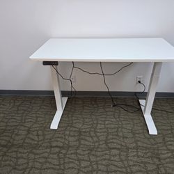 Set Of (2) Electric Height Adjustable Standing Desk Large Sit Stand Up Desk Home Office