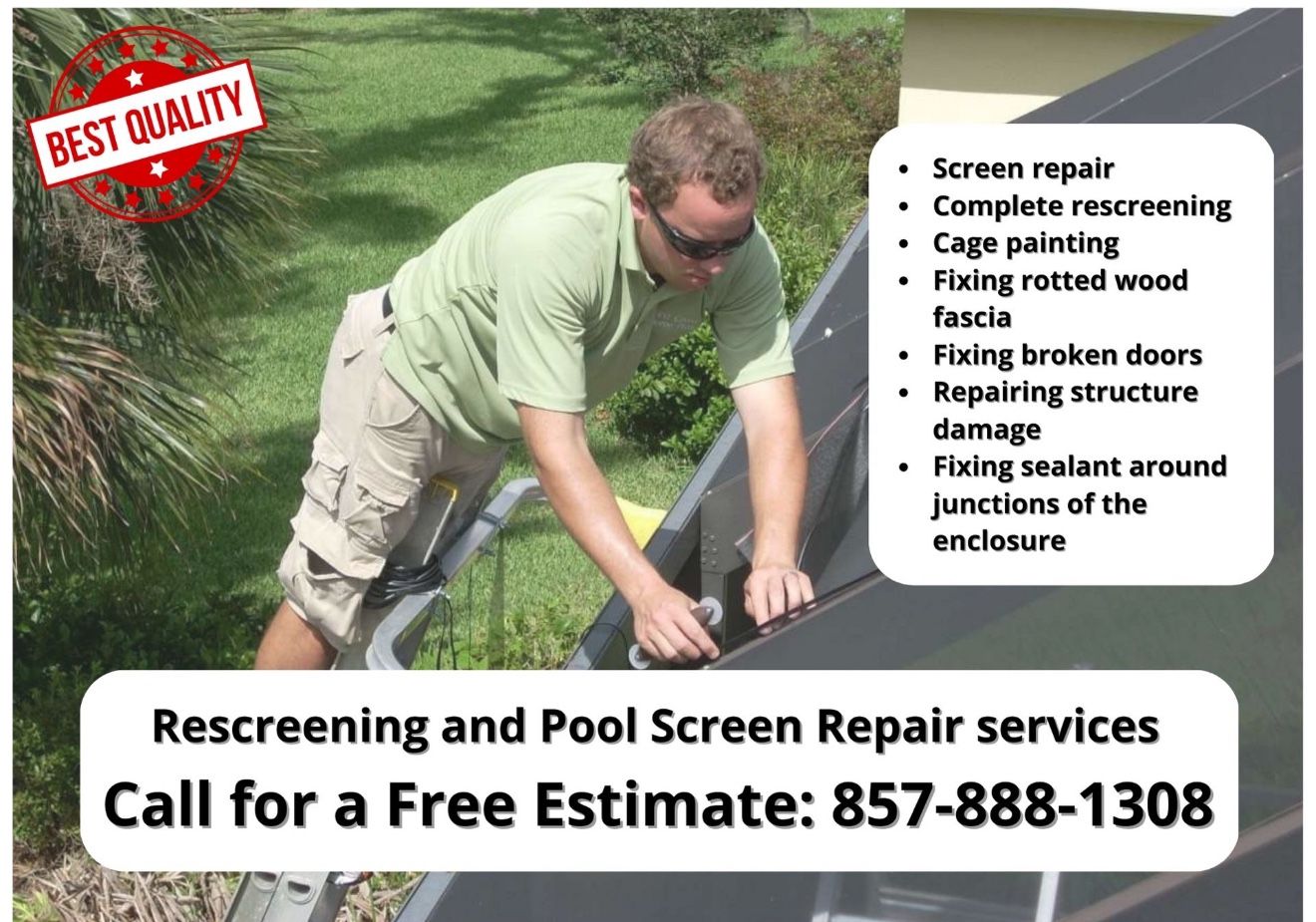 Rescreening And Pool Screen Repair
