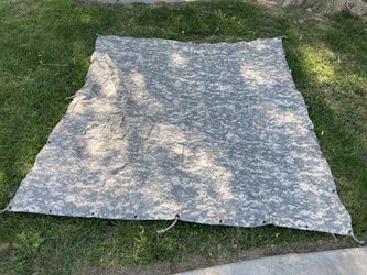 U.S. Military Surplus Reversible Waterproof Field Tarp, 90" x 80"