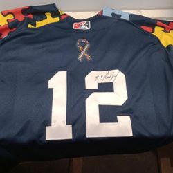 Eduardo Escobar Game Used AUTOGRAPHED JERSEY