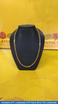 Rope Chain - Yellow Gold 14k (.585) 27.1 grams 22 inch