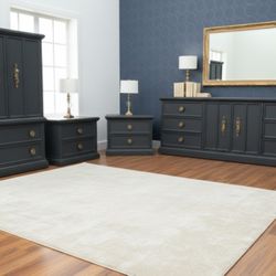 Vintage MCM Italian Neoclassical Tuscan Bedroom Set