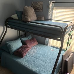 Queen & Twin Bunk Bed Frame & Mattresses