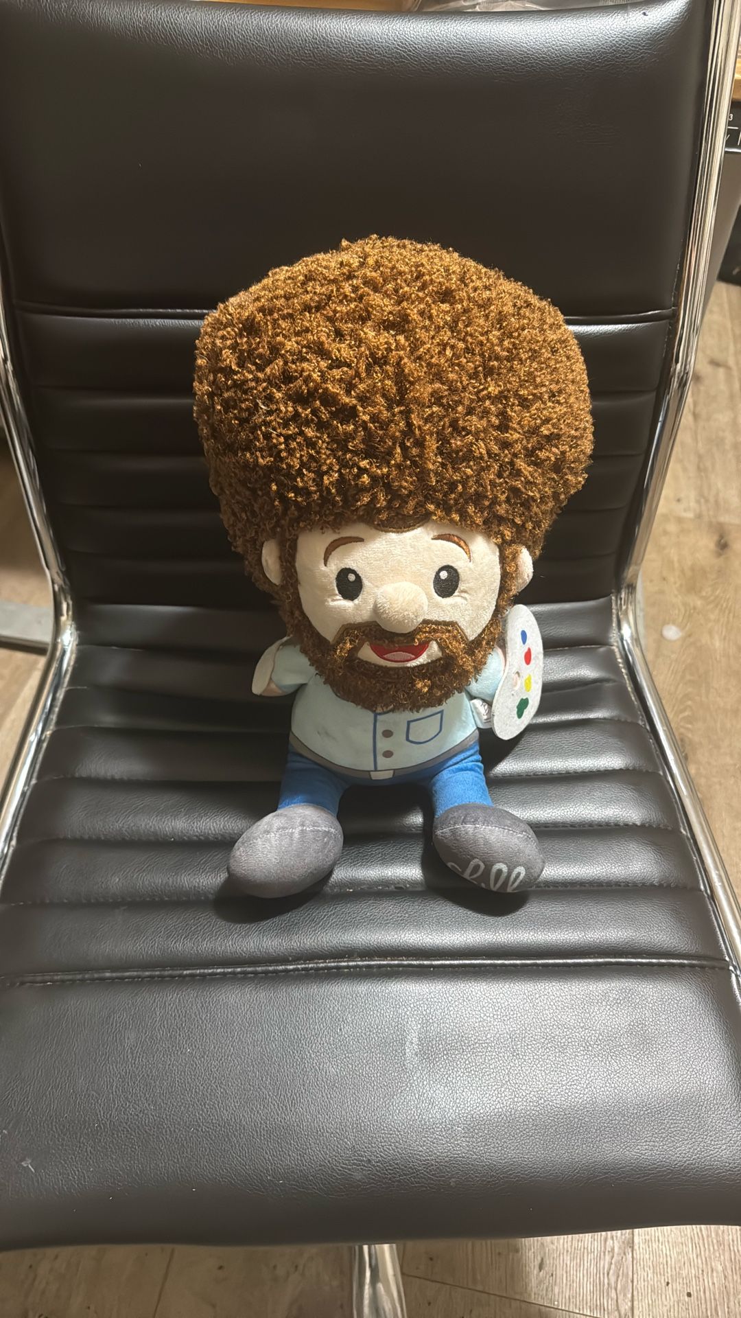 14.5" Tall Bob Ross Plush Doll Licensed happy little trees Stuffed Toy