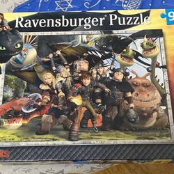 Ravensburger 300XXL “How to Train Your Dragon” Puzzle Complete 