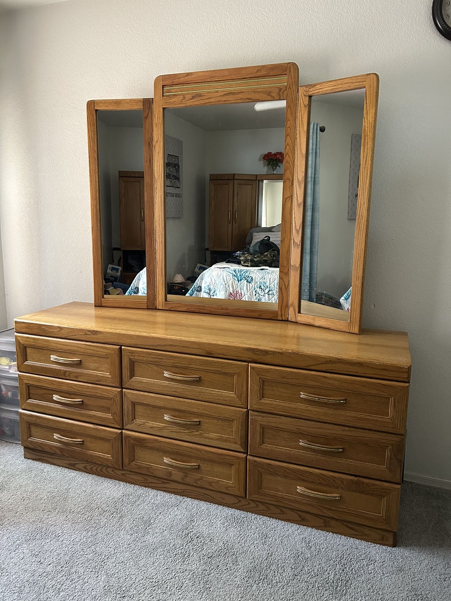 Beautiful Real Wood King Bedroom Set (Price Reduced)