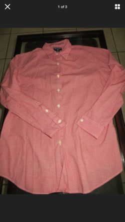 New Ralph Lauren Women’s Red & White Small Check Size L