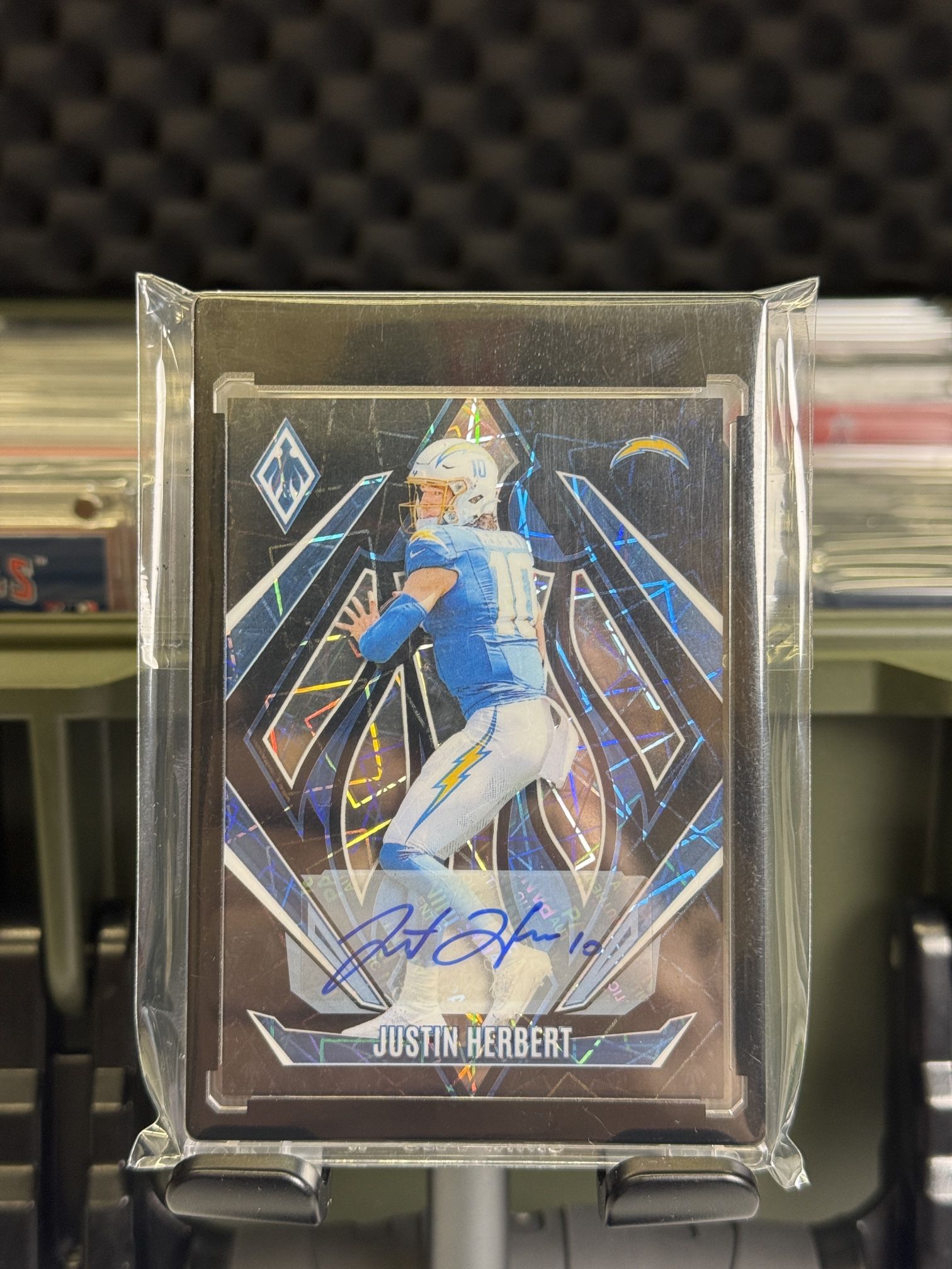 2024 Panini Pheonix Justin Herbert Black Laser Auto 