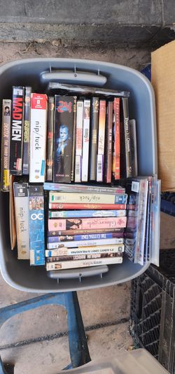 5 boxes of movies  for sale
