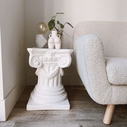 Plaster Roman End Table