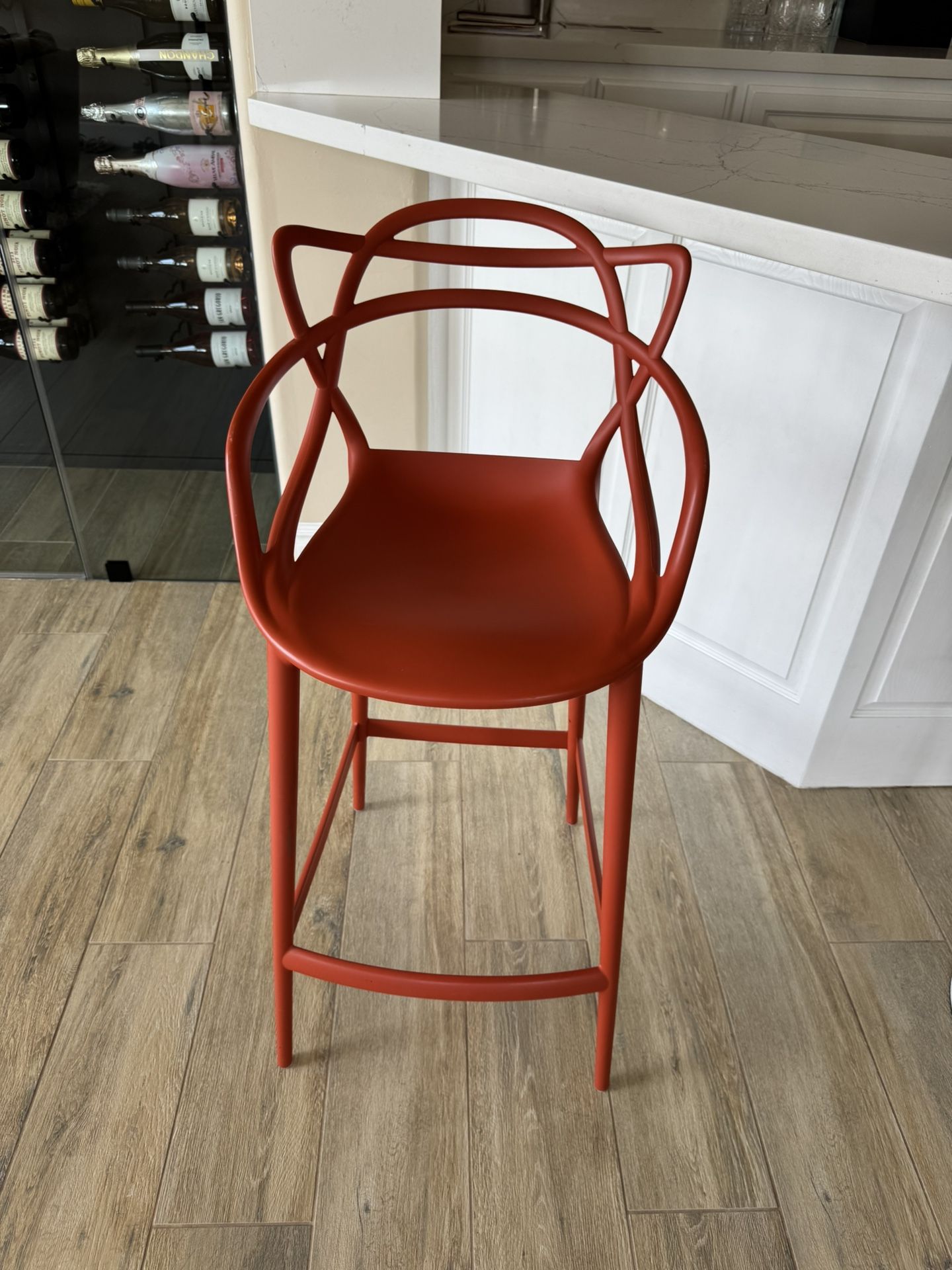 Kartell Masters Bar Stool Rust Orange
