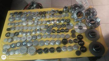 Center caps For Your Rim. $9-$100 ask For Individual Prices..  Various Makes And Models Styles And Sizes Are 
