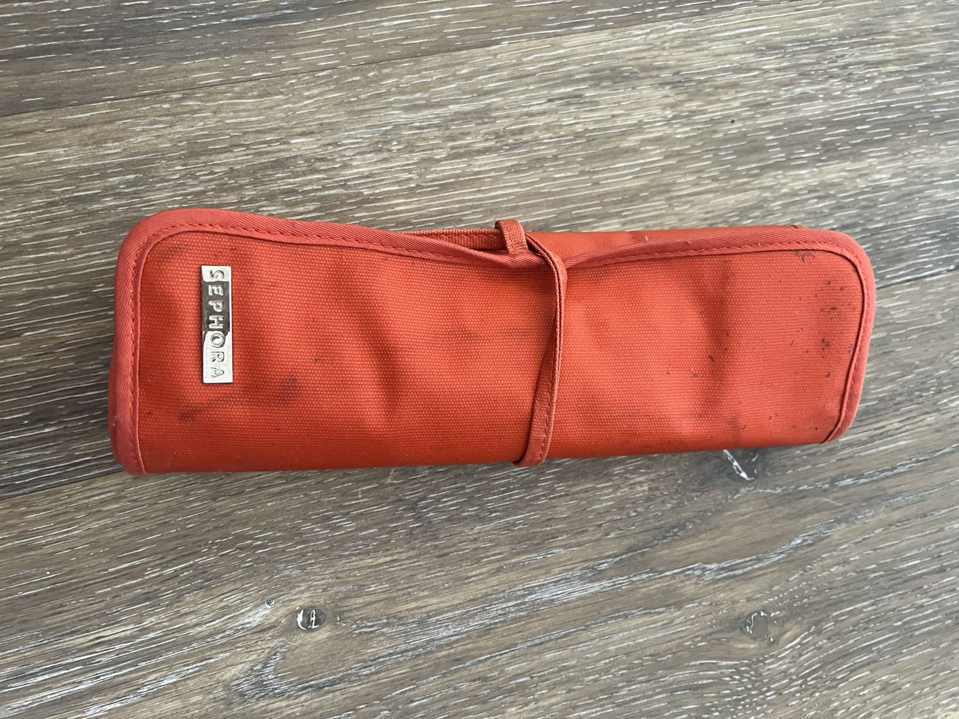 Sephora Makeup Brush Travel Bag Orange