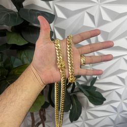 chain bracelet and ring set