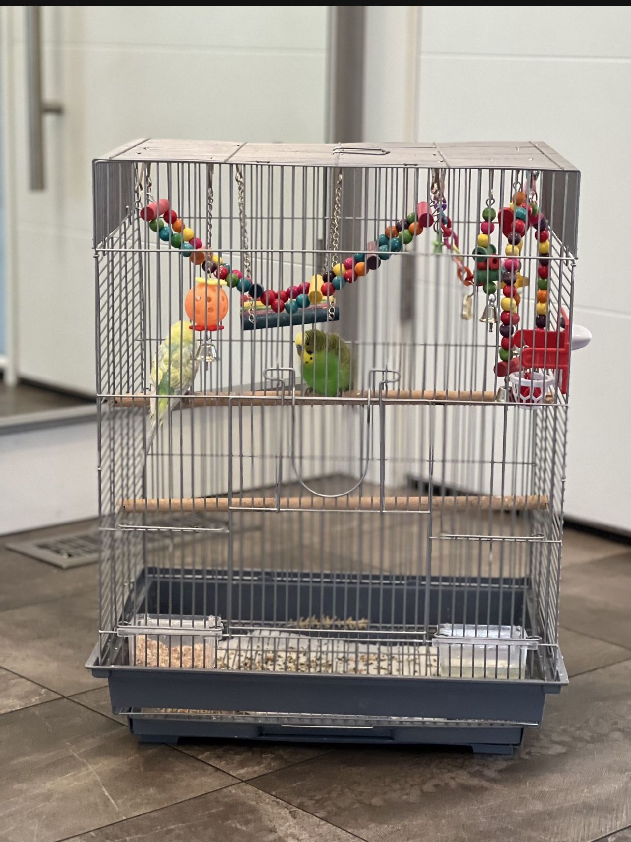 Empty Cage With All The Accessories Included