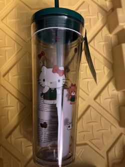 Hello Kitty Starbucks Cold Cup With Lid