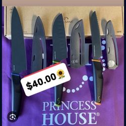 Set De 3 Cuchillos Para Cosinar Vida Sana $40.00 Especial Princess House Ventas Finales 