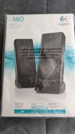 Logitech X-140 Speakers - New In Box/Plastic.